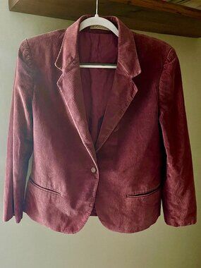 Gordon of Philadelphia Vintage Corduroy Blazer - Dark Mauve